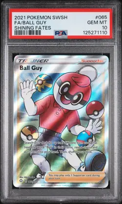 Ball Guy Shining Fates Pokemon Sword & Shield Shining Fates 065/072 PSA 10 - Image 1
