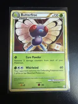Pokemon TCG | Butterfree 16/123 | HeartGold SoulSilver | Non Holo Rare | MP - Image 1