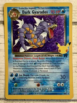Dark Gyarados Pokemon Celebrations: Classic Collection Holo #8/82! NM/MINT!! - Image 1