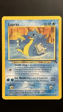 Lapras 12/18 LP Southern Islands Promo Regular Pokemon TCG - Image 1