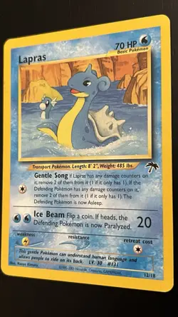 Lapras 12/18 LP Southern Islands Promo Regular Pokemon TCG - Image 3