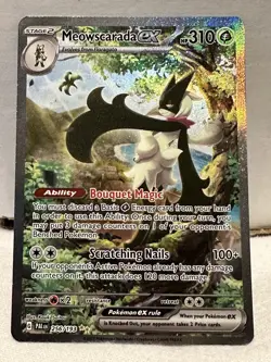 Pokemon Meowscarada ex 256/193 Sv02: Paldea Evolved Special Illustration Rare H… - Image 1