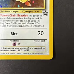 Pokemon TCG Eevee - Holofoil #11 WOTC Black Star Promo holo NM- - Image 4