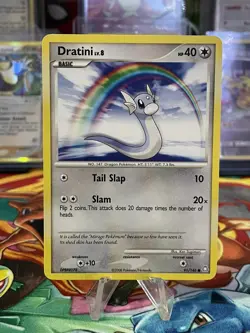 Dratini 91/146 Pokemon Legends Awakened Non Holo LP 2008 - Image 1