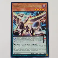 Supreme King Dragon Darkwurm - MZMI-EN057 - NM/VLP - Rare - 1st ed - Yugioh - Image 1