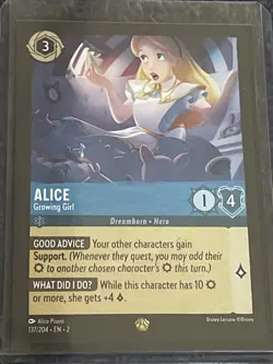 Alice - Growing Girl 137/204 Rise of the Floodborn Regular Disney Lorcana - Image 1