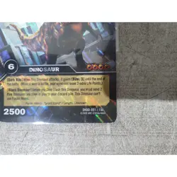 Upper Deck DKBD-091/100 Dinosaur King Black Tyrannosaurus Dinosaur Trading Card - Image 4