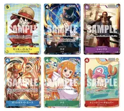 One Piece McDonald's Japan 2025 Complete Promo Set Japanese 6 Cards - SEALED - Image 1