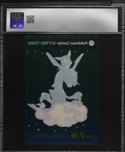 CGC 8 Rayquaza Poncho-Wearing Pikachu Clear Card Pokemon Center Skytree Opening - Image 2