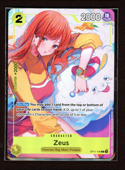 Nami & Zeus OP11-106 Promo Alternate Art One Piece Bandai Card Games Fest 24-25 - Image 1