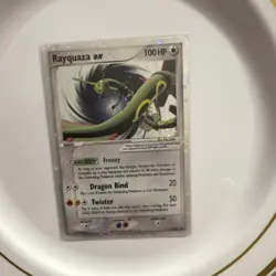 Pokemon Rayquaza EX Rare Holo 97/101 EX Dragon Frontiers 100 HP Basic Card - Image 1
