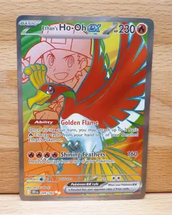 Pokemon Card Ethan's Ho-Oh Ex 209/182 Destined Rivals Full Art Holo Rare NM - Image 1