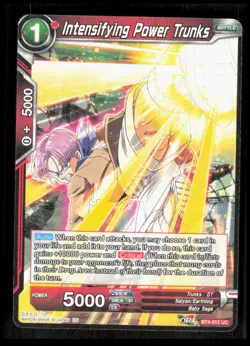 Dragon Ball Super - Intensifying Power Trunks - BT4-012 Uncommon Card CB-1-3-F-7 - Image 1