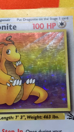 Dragonite 1st Edition 4/62 Fossil Holo Rare Pokemon Card #2578 - Image 2