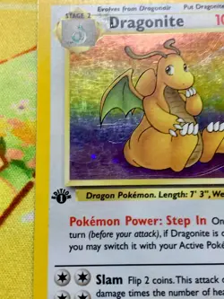 Dragonite 1st Edition 4/62 Fossil Holo Rare Pokemon Card #2578 - Image 5