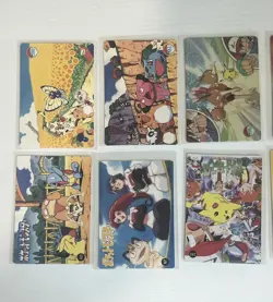 Vintage Pokemon Pocket Monsters Cards- 10 Card Lot Holofoil Sticker Pikachu - Image 2