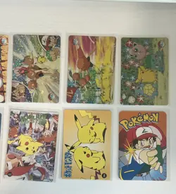 Vintage Pokemon Pocket Monsters Cards- 10 Card Lot Holofoil Sticker Pikachu - Image 5