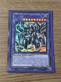 Yu-Gi-Oh Ancient Gear Megaton Golem LDS1-EN088 Purple Rare 1st Edition NM Card - Image 1