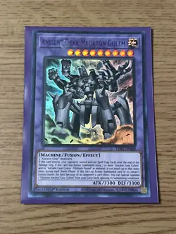 Yu-Gi-Oh Ancient Gear Megaton Golem LDS1-EN088 Purple Rare 1st Edition NM Card - Image 5