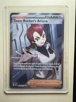 Pokemon TCG Destined Rivals Team Rockets Ariana Card 224/182 Full Art Trainer - Image 1
