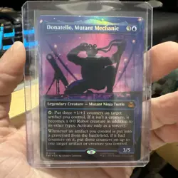 Donatello, Mutant Mechanic Borderless FOIL Teenage Mutant Ninja Turtles MTG MINT - Image 1