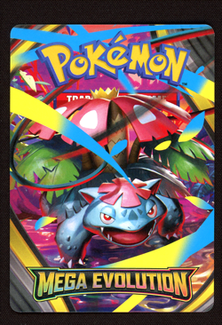 Mega Venusaur Trainer Tips Insert Card - Pokemon Mega Evolution Base Set - NM - Image 1