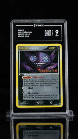 TAG 9 - Sableye 23/107 EX Deoxys Reverse Holo Stamped - Pokemon 2005 Kusube Art - Image 1