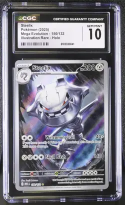 CGC 10 - Steelix 150/132 Illustration Rare - Pokemon Mega Evolution Base Set - Image 1