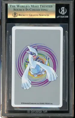 BGS 10 Dragonite #149 3 of Spades Pokemon Silver Poker Playing Card 1999 Vintage - Image 2