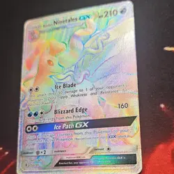 Pokemon Alolan Ninetales GX Sm-Guardians Rising 150/145 Secret Rare Full Art Ho… - Image 2