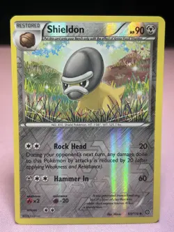 Shieldon 69/114 Uncommon XY-Steam Siege Reverse Holo Pokemon TCG - Image 1