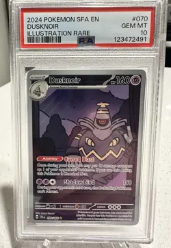 Pokemon Dusknoir Sv: Shrouded Fable Illustration Rare 070/064 Holo PSA 10 - Image 1