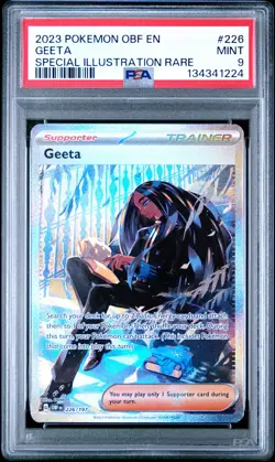 2023 POKEMON OBF EN-OBSIDIAN FLAMES SPECIAL ILLUSTRATION RARE #226 GEETA PSA 9 - Image 1