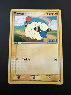 Pokemon TCG Unseen Forces Mareep 62/115 StampedReverse Holo Near Mint - Image 1