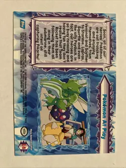 Pokemon At Play #18 - Pokemon Topps Pokemon 2000 Movie Blue Logo NM - Image 2