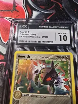 Pokemon Anorith 57/110 Ex Holon Phantoms CGC Gem Mint 10 - Image 2