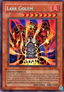 Yugioh! HP Lava Golem - PGD-107 - Secret Rare - Unlimited Edition Heavily Played - Image 1