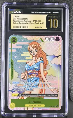 CGC 10 Pristine - O-Nami OP06-101 Event Pack Vol. 5 Promo One Piece English - Image 1