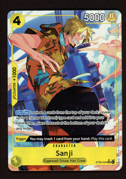 Sanji ST29-004 Borderless Promo - One Piece STARTER DECK Egghead English NM - Image 1