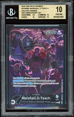 BGS 10 Marshall D Teach OP09-081 Promo One Piece English 2nd Anniversary English - Image 1