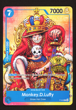 Monkey D. Luffy P-043 2nd Anniversary Tournament Promo One Piece English - NM - Image 1