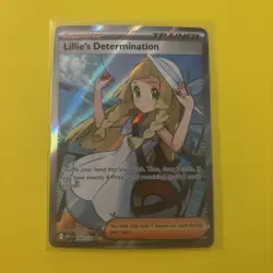 Lillie’s Determination Trainer 169/132 Mega Evolution Pokemon Card Near Mint - Image 1