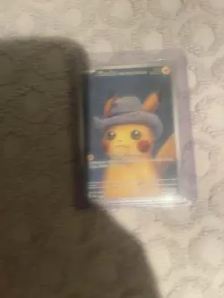 Pikachu Van Gogh Pika Portrait Gray Hat TCG Promo Pokemon Card - Image 3