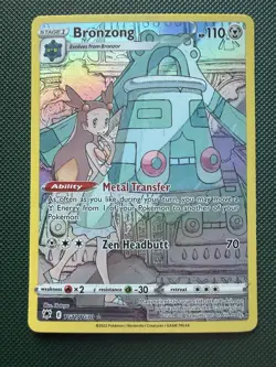 Pokemon TCG Bronzong Sword & Shield Astral Radiance Holo Rare Card TG11/TG30 - Image 1