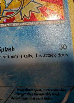 Pokemon TCG Holo Magikarp Black Star Holo Promo Card XY143 - Image 3