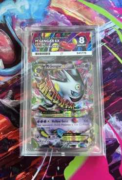 Pokemon TCG Mega Gengar EX Black Star Promo Card XY166 MP Ace 8 - Image 1