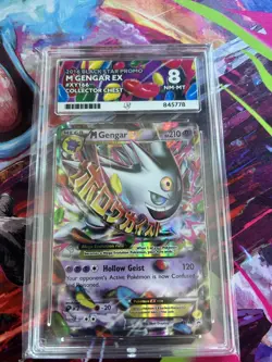 Pokemon TCG Mega Gengar EX Black Star Promo Card XY166 MP Ace 8 - Image 2