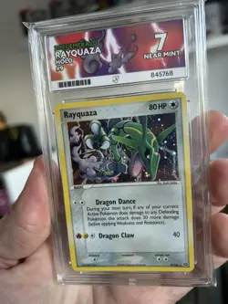 2005 Pokemon Card Rayquaza EX Emerald Holo 9/106 Rare #9 ACE 7 Near Mint - Image 3