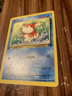 1st Edition GOLDEEN - 53/64 - Jungle - Pokemon Card - LP Base Set TCG First - Image 2