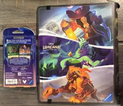 Disney Lorcana Shimmering Skies Started Deck + Villains Card Portfolio - Image 2